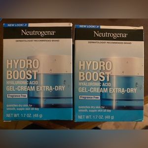 2 Neutrogena Hydroboost Water Gel Moisturizers for extra dry skin